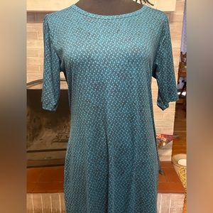 LuLaRoe Womens Dress Size XL Blue Office‎ Geo